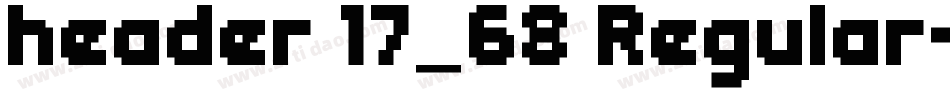 header 17_68 Regular字体转换